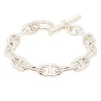 エルメス シェーヌダンクルGM ブレスレット 14コマ 925 76.5g シルバー