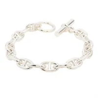 エルメス シェーヌダンクルMM ブレスレット 17コマ 925 58.4g シルバー