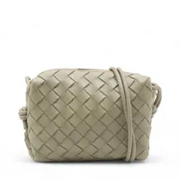 ボッテガヴェネタ　バッグ　カンパーナ　イントレチャート　レザー　ショルダー BOTTEGA VENETA - ボッテガヴェネタ バッグ カンパーナ イントレ