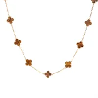 ヴァンクリーフ&アーペル ヴィンテージアルハンブラ 20P タイガーアイ