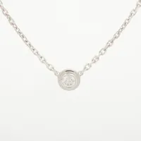 カルティエ ダムール XS ダイヤ ネックレス 750(WG) 2.3g