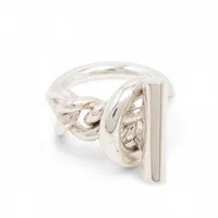 エルメス クロワゼットGM リング 55 925 15.7g シルバー A3880370