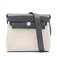 エルメス エールバッグジップ ミニ トワルアッシュxヴァッシュ