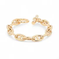 エルメス シェーヌダンクルGM ブレスレット 750(YG) 106.8g 13コマ