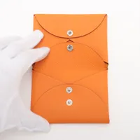 ◇エルメス◇カルヴィ/デュオ/ヴォーエプソン/コインケース/シルバー金具 HERMES 新品 エルメス カルヴィ デュオ ゴールド ヴォーエプソン