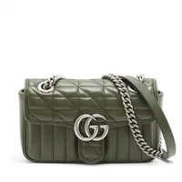 GUCCI GGマーモント ベルベット スエード チェーンバッグ coeuriche777_09727