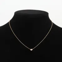 ティファニー バイザヤード 1P ダイヤ ネックレス 750(YG) 2.0g