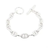 エルメス シェーヌダンクルMM ブレスレット 16コマ 925 57.9g シルバー