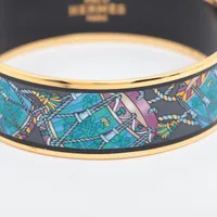 ⭐良品⭐エルメス GP エマイユ バングル エルメス エマイユGM バングル GP ブラック A3095309｜中古