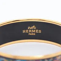 ◇エルメス◇GP/エマイユGM/バングル/ブランド HERMES - 本物 エルメス HERMES エマイユ GM 七宝焼 バングル
