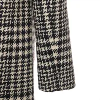 CELINE✨️ウールコート 千鳥柄 ショート Sサイズ ピーコート 36号 CELINE セリーヌ 21AW HIGH NECK COLLAR COAT IN HOUNDSTOOTH