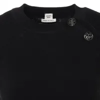 エルメス カシミヤ 半袖ニット 34 レディース ブラック 4H2689DA