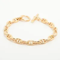 エルメス シェーヌダンクルTPM ブレスレット 750(YG) 21.6g