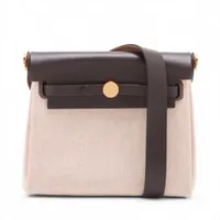 エルメス エールバッグジップ20 トワルアッシュxヴァッシュ