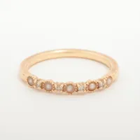 お値下げ　アガット　バロックパールK18リング アガット バロックパール リング K18(YG) 4.7g バロックパール キズ