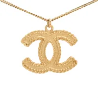 シャネル ココマーク ロゴ 02S ネックレス GP ゴールド ヨット 