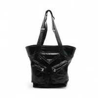 バーバリー レザー トートバッグ ブラック A3748487｜中古