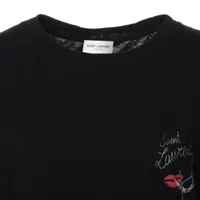 Saint Laurent Paris 17 years Cotton T-shirt XS Ladies' Black 482675 smoking  lip A3884346｜Pre-owned brand goods and clothes online store｜ALLU Global  Online Store
