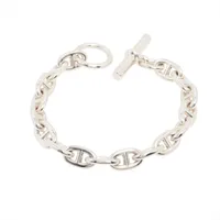 エルメス シェーヌダンクルMM ブレスレット 17コマ 925 62.5g シルバー