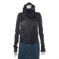 リックオウエンス レザー レザージャケット IT38 レディース ブラック