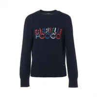 シャネル ココボタン カシミヤ ニット 36 レディース ネイビー  P57330K07498 毛羽立ちあり