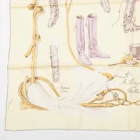 HERMES カレ45 スカーフPropos de Bottes ブーツについて エルメス スカーフ カレ45 A PROPOS DE BOTTES ブーツ柄 SILK100