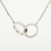 カレライカレラ ロンダ クロス ダイヤ ネックレス 750(WG) 7.1g