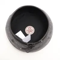 超極美品HERMES サントノーレ ベレー帽　カシミア 57サイズ HERMES HERMES(エルメス) サントノーレ ブラック黒 ネイビー紺