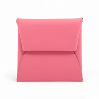 エルメス バスティア シェーブル コインケース ピンク シルバー
