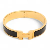 エルメス Hバングル クリッククラックPM バングル GP×エナメル