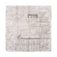 エルメス カレ90 de passage a Tokyo スカーフ シルク ホワイト