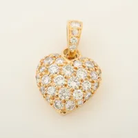 週末お値下げ❗稀少 Cartier ハートパブェダイヤ ネックレストップ カルティエ ハートパヴェ ダイヤ ネックレストップ 750(WG) 2.5g