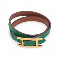 HERMES 黒レザー バングル サルト　黒　ほぼ未使用 エルメス ブレスレット/バングル ALLU online store｜page=60