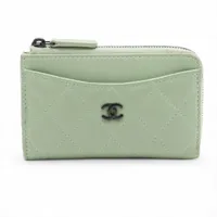 スーパージャンク品　シャネル　財布 CHANEL シャネル チョコバー シルバー金具 二つ折り財布（小銭