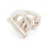 エルメス クロワゼット リング 51 925 15.8g シルバー