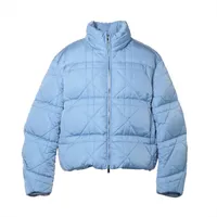 Christian Dior ナイロンジャケット M グレー/ブルー/ホワイト ディオール ナイロン 中綿ジャケット 50 メンズ ブルー