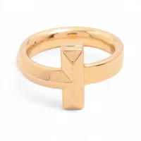 ティファニー Tワン ナロー リング 約14号 Au750PG【23139】 ティファニー Tワン ナロー リング 約14号 Au750PG【23139