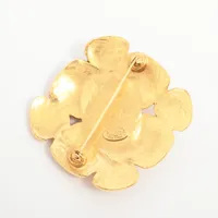 シャネル ココマーク 96A ブローチ GP ゴールド フェイクパール CHANEL ブローチ ココマーク フェイクパール ゴールド GP 96A