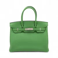 エルメス バーキン30 ルトゥルネ トゴ ヴェールユッカ シルバー金具 B:2023年