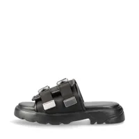 バレンシアガ フェイクレザー サンダル 27.5cm メンズ ブラック 738613