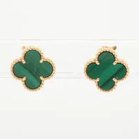 ブシュロン セルパンボエム マラカイト ピアス 750(YG) 3.1g