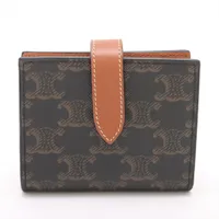 セリーヌ トリオンフキャンバス スモールストラップウォレット