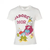 クリスチャンディオール Tシャツ 鳥柄 イタリア製 レディース クリスチャンディオール Tシャツ 鳥柄 イタリア製 レディース