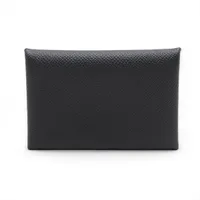 【新品未使用】HERMESカルヴィ ヴォーエプソン グリペール エルメス カルヴィ デュオ エコルセ ヴォーエプソン シルバー
