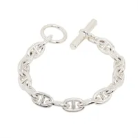 エルメス シェーヌダンクルMM ブレスレット 16コマ 925 58.8g シルバー