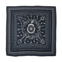 エルメス カレ140 LES CLES BANDANA 鍵柄 スカーフ カシミヤ