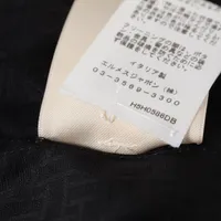 エルメス コットン シャツワンピース 34 レディース ブラック 5H0586DB