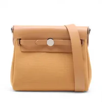 エルメス エールバッグジップ ミニ トワルアッシュxヴァッシュ