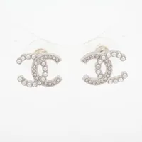 シャネル ココマーク B25V ピアス(両耳用) メタル シルバー
