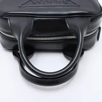 ‼️早い者勝ち‼️ブラック ハンドバッグ PRADA】最新作、BIG sale☆Double サフィアーノレザーバッグM